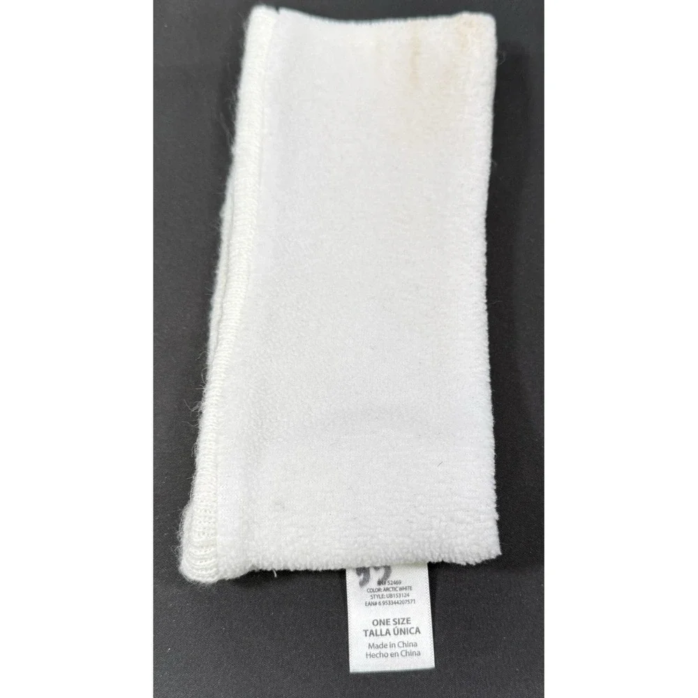 Time and Tru Headband and Glove Set Womens One Size Cream Touchscreen Knit